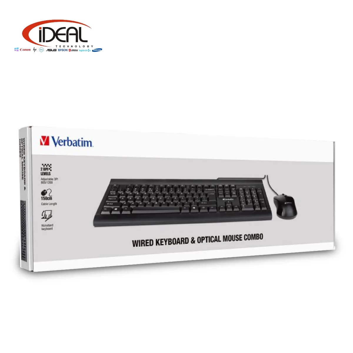 Verbatim 66630 Wired Keyboard & Mouse